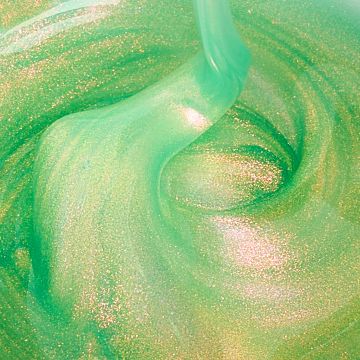 Kievskaya Freeze Gel Pool Party – Gel Builder Turcoaz Lichid cu Efect Sclipici Fin