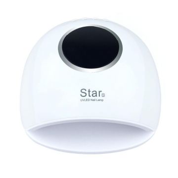 Lampa uv led cu display senzor si timer 72w- star 5 alb
