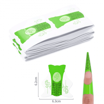 Sabloane constructie unghii migdala 100 buc.