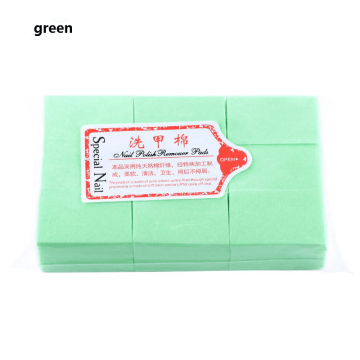 Servetele manichiura bumbac aprox. 540 buc.- Verde - s900b-v - everin