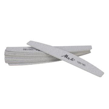 Set 10 Bucati Pila unghii Molly Lac Slim Zebra Grey 100/180 - ZB-JD - EVERIN