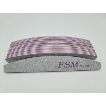 Set 10 Bucati Pila Unghii Semiluna FSM 100/180 - PFSM100/180-10B - Everin.ro