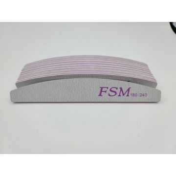 Set 10 Bucati Pila Unghii Semiluna FSM 180/240 - PFSM180-240-10B - Everin.ro