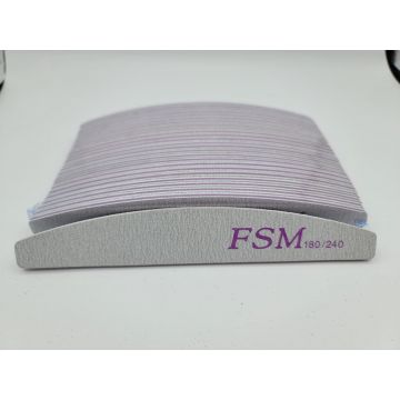 Set 25 Bucati Pila Unghii Semiluna FSM 180/240 - PFSM180-240-25B - Everin.ro