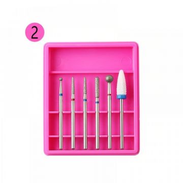 Set 6 capete de freza pink R02 - R02 - Everin.ro