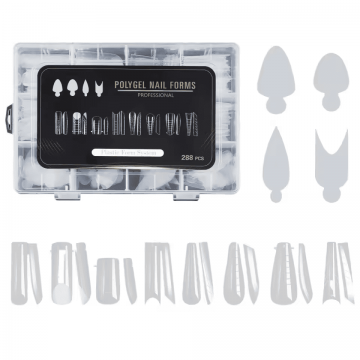 Set Tipsuri Reutilizabile 8 Forme Diferite si French Pads din Silicon - PAD-288