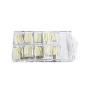 Tipsuri 100buc. Forma clasic culoare natur