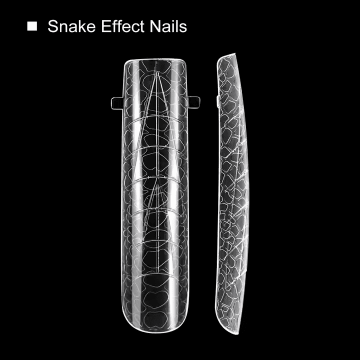 Tipsuri Full 3D Snake Skin Patrat 120 bucati - Everin