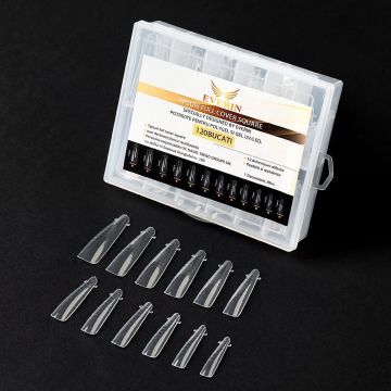 Tipsuri smart forms 120 bucati dual numerotate square full cover- JM120-Y13 - JM120-Y13 - Everin.ro