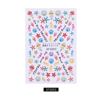 Decoratiuni unghii motive acvatice Model 9*6 cm XF3093