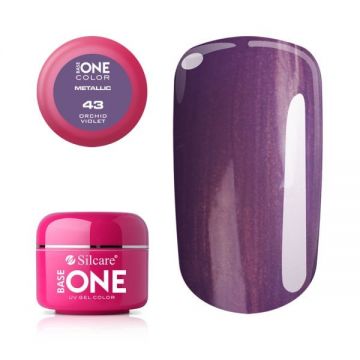Gel UV Color Base One 5g Metalic Orchid Violet 43 Gel UV Color Base One 5g Metalic Orchid Violet 43