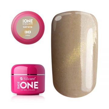 Gel UV Color Base One Silcare Cat Eye Magnetic Mau 30