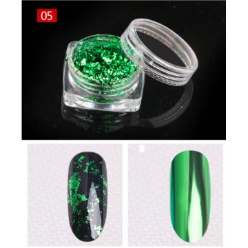 Pudra cu Efect de Oglinda Platinum F407-05 VERDE