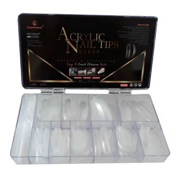 Tipsuri unghii dual form pentru polygel 240 bucati FSM