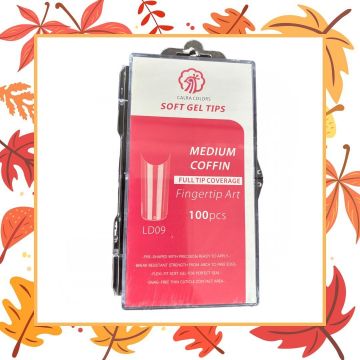 Tipsuri unghii Soft Tips pentru polygel 100 bucati LD09