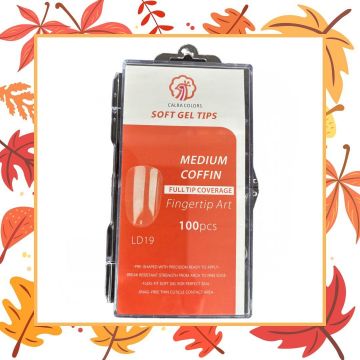 Tipsuri unghii Soft Tips pentru polygel 100 bucati LD19