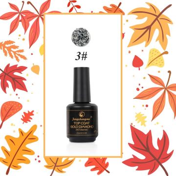 Top Coat Gold Glitter #3 FSM No Cleanse 15ml