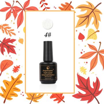 Top Coat Gold Glitter #4 FSM No Cleanse 15ml