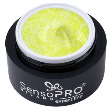 Gel Constructie Unghii Expert Line FrostedConfetti, SensoPRO Milano - Melon 15ml