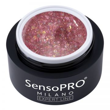 Gel Constructie Unghii Expert Line Petal Glow SensoPRO Milano - Petal Blush, 15ml