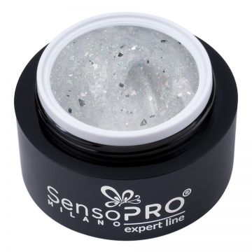 Gel Constructie Unghii Expert Line SensoPRO Milano - Diamond Confetti 15ml