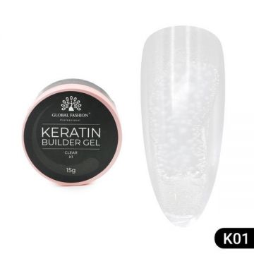 Gel pentru modelarea unghiilor 15 g, Keratin Builder Gel, K1