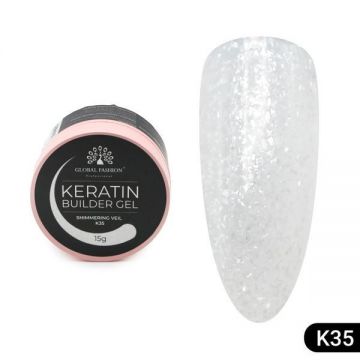 Gel pentru modelarea unghiilor 15 g, Keratin Builder Gel, K35