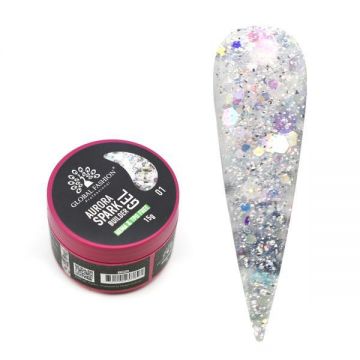 Gel pentru modelarea unghiilor 15 gr, Aurora Spark Builder Gel 01