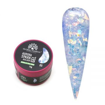 Gel pentru modelarea unghiilor 15 gr, Aurora Spark Builder Gel 05