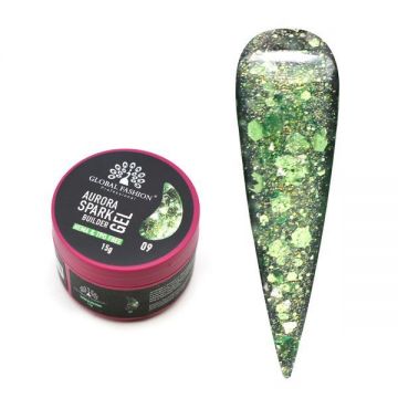 Gel pentru modelarea unghiilor 15 gr, Aurora Spark Builder Gel 09
