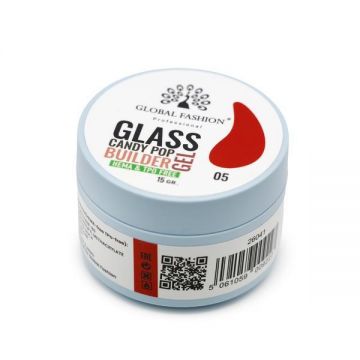 Gel pentru modelarea unghiilor 15 gr, Glass Candy Pop Builder Gel 05