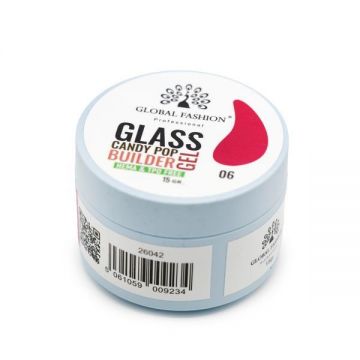 Gel pentru modelarea unghiilor 15 gr, Glass Candy Pop Builder Gel 06