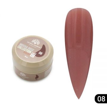 Gel pentru modelarea unghiilor 15 gr, Mocha Rose Builder Gel 08