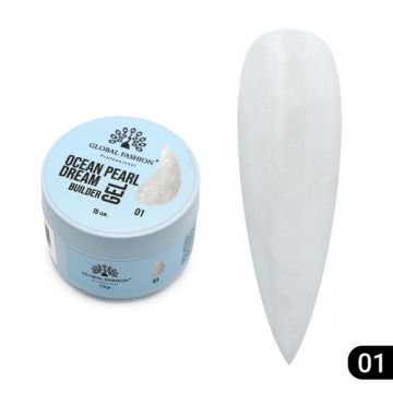Gel pentru modelarea unghiilor 15 gr, Ocean Pearl Dream Builder Gel 01