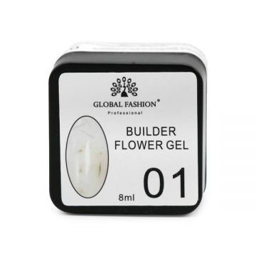 Gel pentru modelarea unghiilor 8 g, Flower Builder Gel, 01
