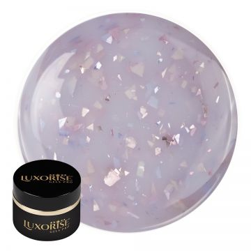 Gel UV Constructie Unghii RevoFlex Glitz LUXORISE 15ml, Petal Confetti