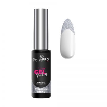 Liner Gel UV Pictura Unghii SensoPRO Milano Platinum - Titanium Shine 8ml