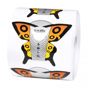 Sabloane Constructie Unghii Fluture - LUXORISE, 500 buc