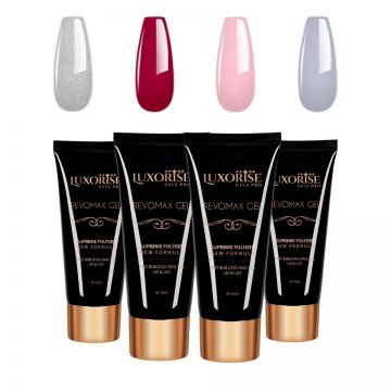 Set 4 Polygel REVOMAX LUXORISE, Brilliance Nails 07