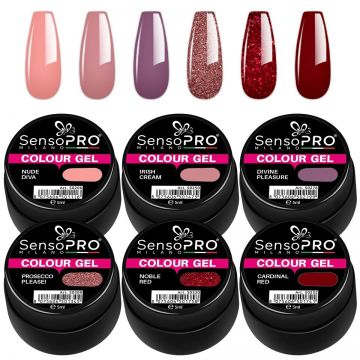 Set 6 Geluri UV Colorate Magic Nights, SensoPRO Milano