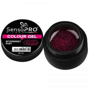 Gel UV Colorat Bittersweet Ruby 5ml, SensoPRO Milano