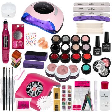 Kit Unghii False cu Gel UV SensoPRO Milano 15ml - Promotie #09 + CADOU Set 4 Pensule Manichiura