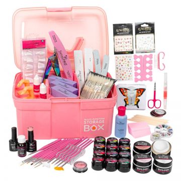 Kit Unghii Gel fara Lampa UV Promotie #07 + CADOURI 12 Geluri UV & Cutie Manichiura