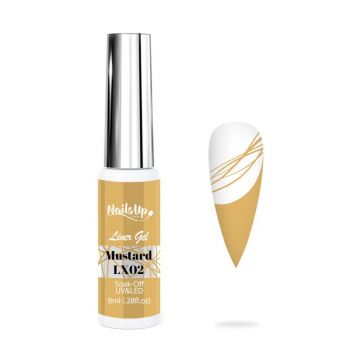 Liner Gel  NailsUp 8 ml LX02, Galben Mustar