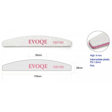 SET 10 BUCATI PILA SEMILUNA EVOQE 100/180 - PFSM100/180-10 - Everin.ro