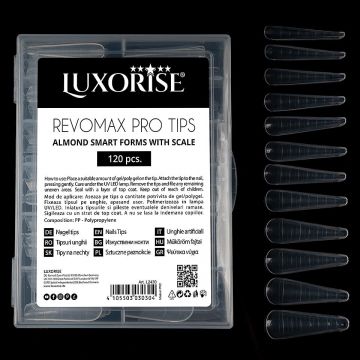 Tipsuri Reutilizabile REVOMAX PRO TIPS LUXORISE - model Migdala, 120 buc