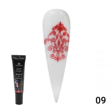 Gel vopsea pentru pictura chinezeasca si stampila cu shimmer 8 ml, Painting Stamping 09