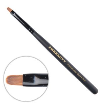 Pensula gel 2M Black Beauty Oval nr. 4 Pensula gel 2M Black Beauty Oval nr. 4