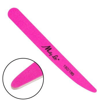 Pila unghii slim Molly Lac 180/180- Neon Pink - MLS-180/180 - Everin.ro